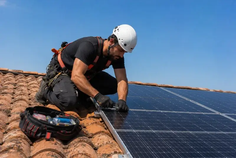 Maintenance et monitoring de panneaux solaires à Heyrieux